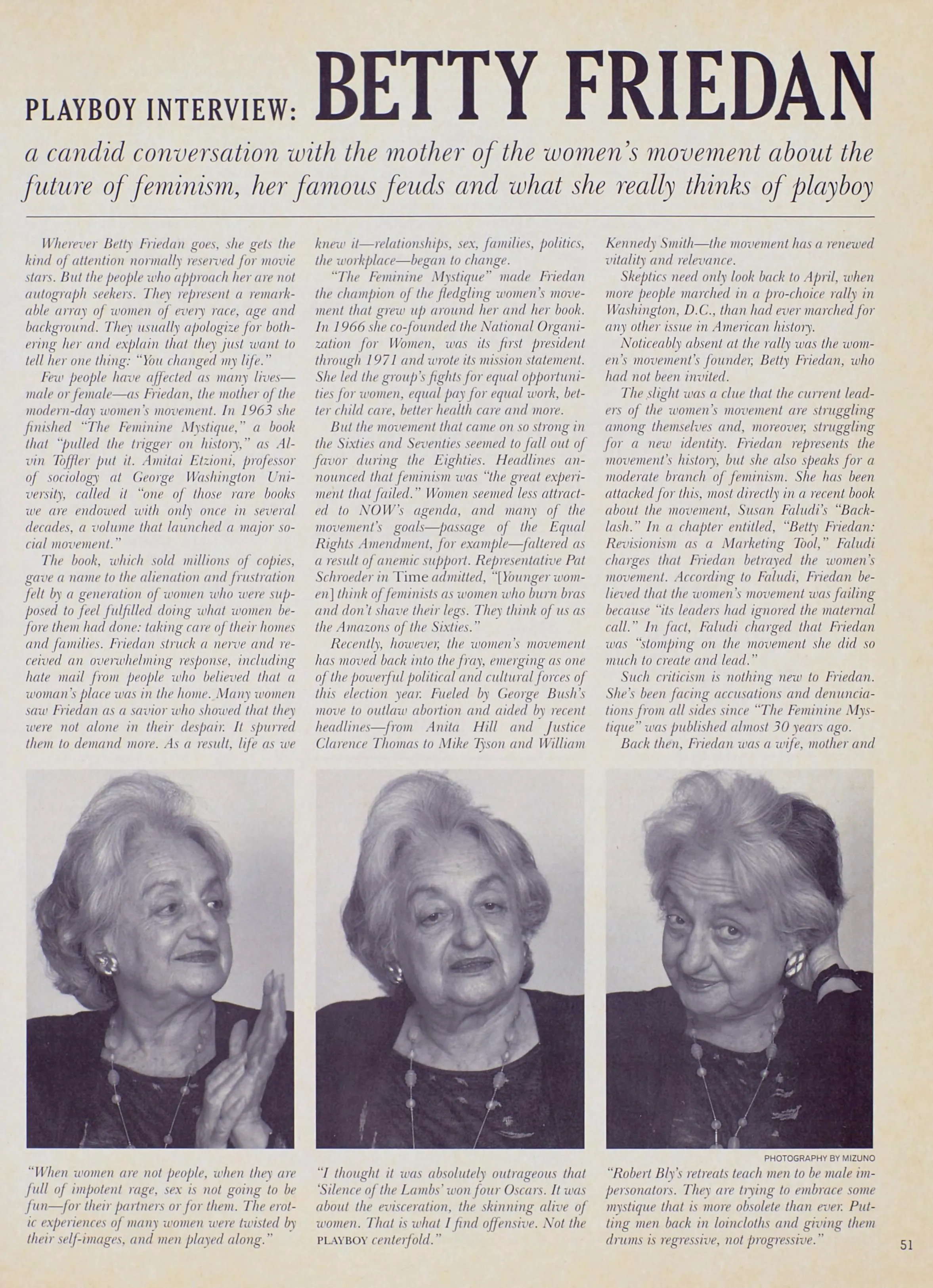 Playboy Interview: Betty Friedan