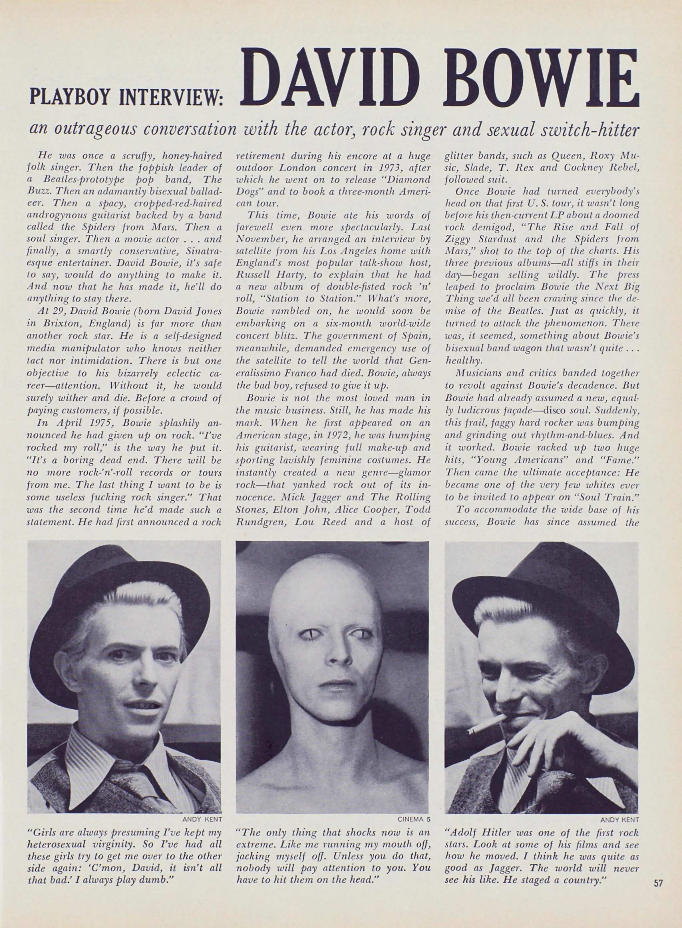 Playboy Interview: David Bowie