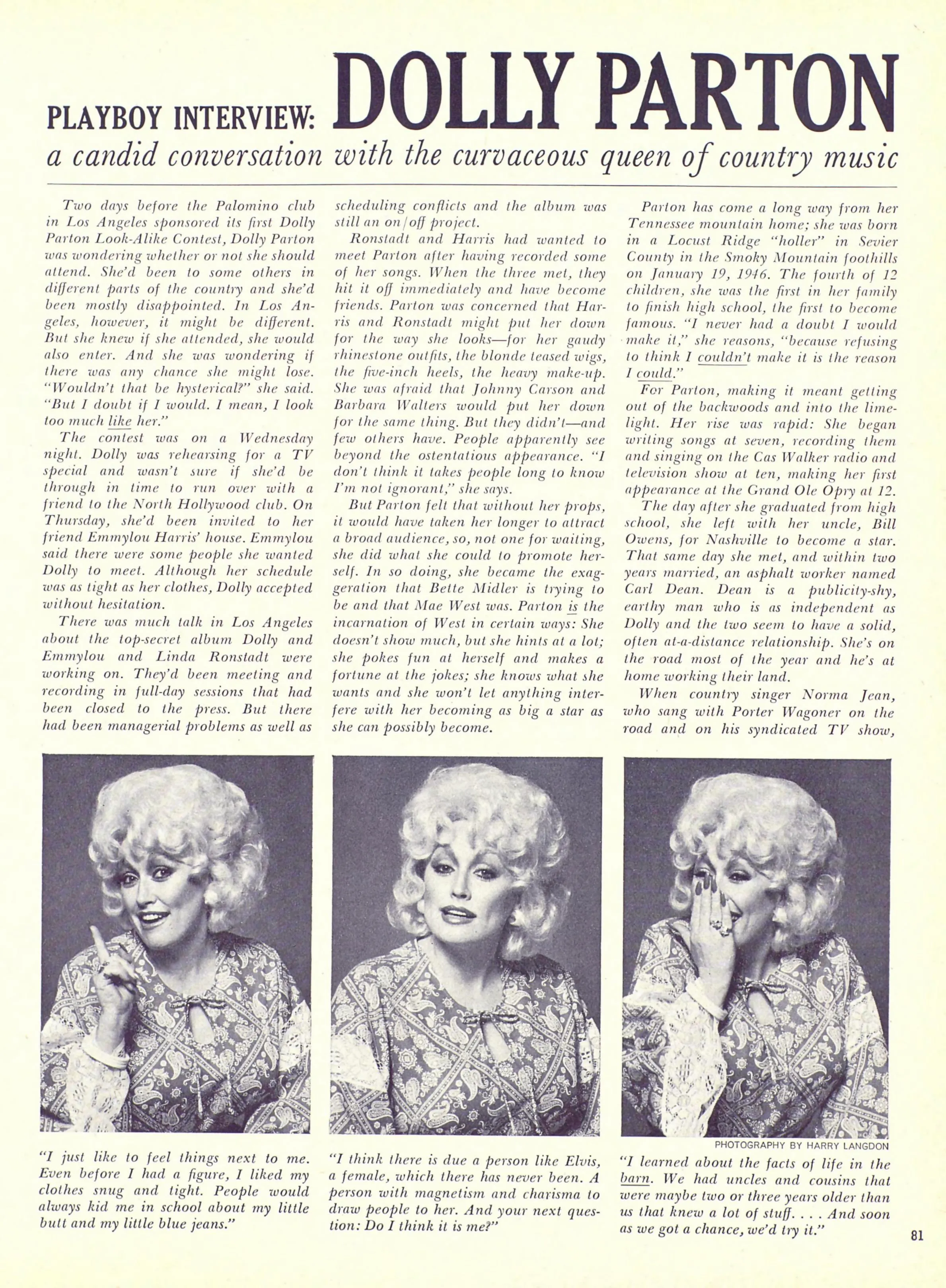 Playboy Interview: Dolly Parton