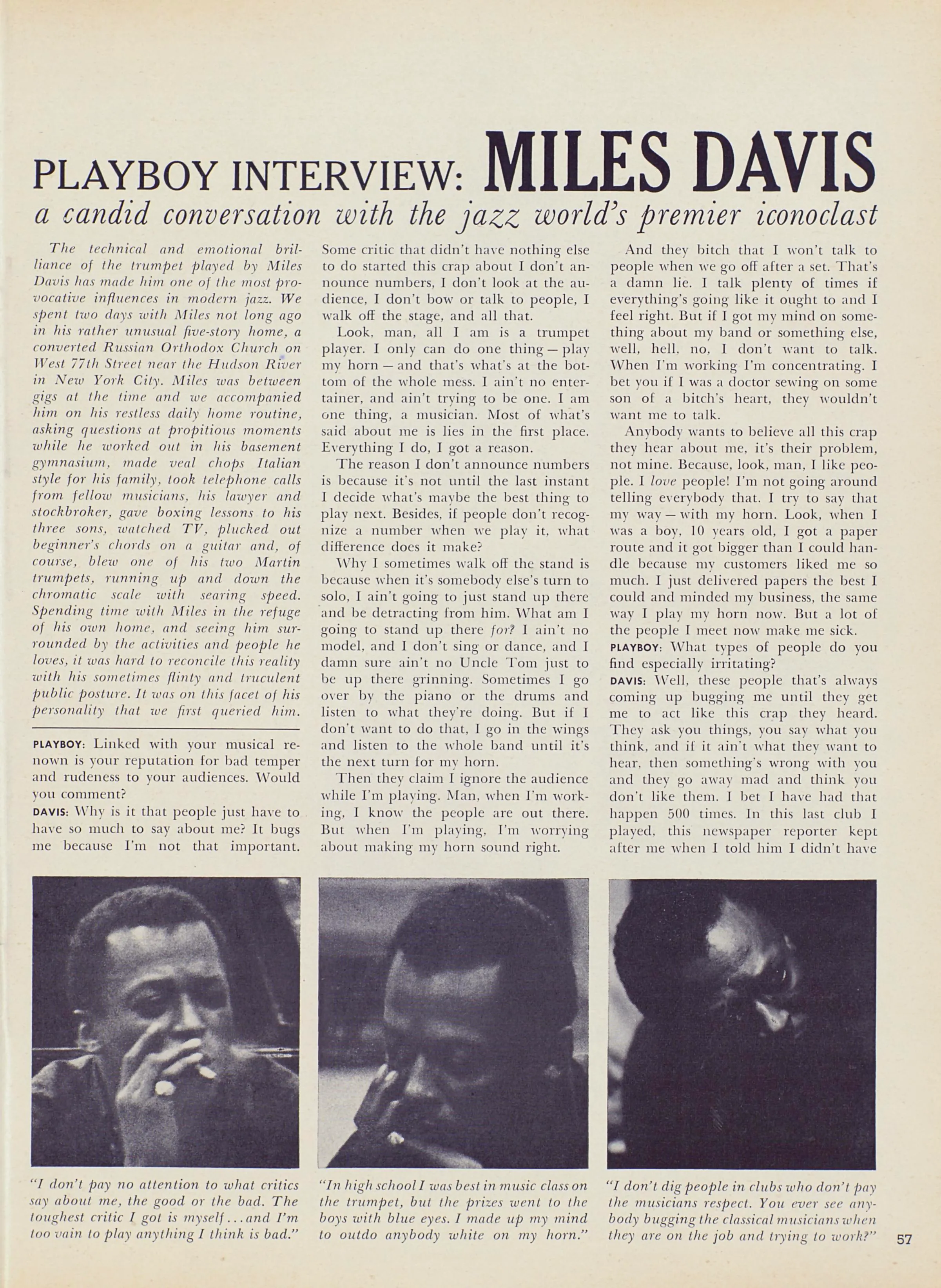Playboy Interview: Miles Davis